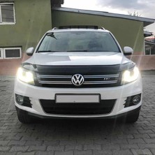 Tuning Vadisi Tiguan Kaput Rüzgarlığı Maskesi 2012 2013 2014 2015 Arası Parlak Siyah