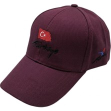 Axe Sportswear Arkası Ayarlanabilir Cırtlı Türkiye Türk Bayrağı Işlemeli Kasketli Beyzbol Kep Şapka Hat
