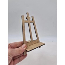 Mu Art Ahşap Masaüstü Şövale, Ahşap, Mini Şövale, Üç Ayaklı, Resim Şövalesi, Ressam Sehpası 13X8X8 cm