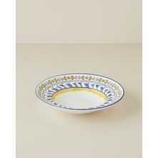 English Home Talavera Feast Porselen Makarna Tabağı 27 cm Beyaz - Lacivert