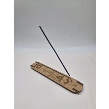 Mu Art Ahşap Ahşap Tütsülük Tütsü Yakacağı Tütsü Tutacağı Çubuk Tütsü Oda Kokusu Tutacağı No4