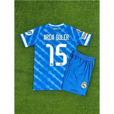 Real Madrid 2025/26 Yeni Sezon Arda Güler Alternatif Çocuk Forması ( Blue)