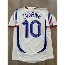 Fransa 2006 Dünya Kupası Zinedine Zidane Deplasman Forması (Beyaz)