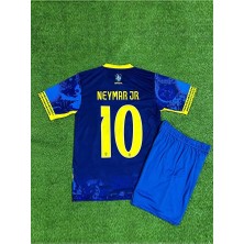 Brezilya Neymar Jr Özel Konsept Çocuk Forması (Mavi)