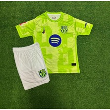Barcelona 2026 Lamine Yamal Özel Tasarım Çocuk Forması (Green)