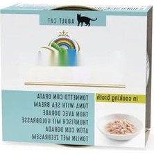 Aesco Ton Balıklı ve Çipuralı Et Suyunda Yetişkin Kedi Konservesi, 70G