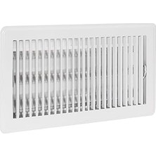 Nacario Ez-Flo 61638 Çelik Kayıt Zemin Difüzörü, 6 Inç x 12 Inç, Beyaz