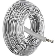 Nacario Çelik Telli Motorlu Tırpan Yuvarlak Misina 3.3 mm 26 Metre Çim Ot Biçme Teli Güçlü Profesyonel