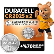 Nacario 2025 Lityum Düğme Piller (2’li Paket) 3V, Bebek Güvenlik Teknolojisi, Anahtarlık, Akıllı B