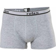 Herşey Trend Relax Pamuklu Esnek Erkek Boxer Gri - 1268A