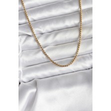 Nhr Kids 14K Gold Renk Kaplama Zincir Model cm Kadın Kolye 5886 - 153ERD4102-1308