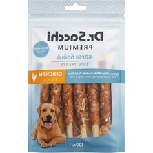 Aesco 5" Boyutunda Tahılsız Köpek Ödülü, Beyaz Sığır Derisi