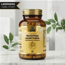 Gnb Pharma Gnb Besinstep Montvera Kore Ginsengi, Inositol,  Multivitamin & Mineral Içeren Takviye Edici Gıda – 90 Tablet
