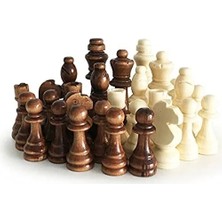 Esranın Dünyası Ahşap Satranç Piyonu No:5 - Strateji Oyunları Için Ideal