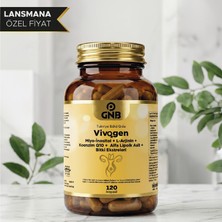 Gnb Pharma Gnb Vivogen Miyo-Inositol, L-Arjinin, Koenzim Q10, Alfa Lipoik Asit, Bitki Ekstresi ve Vitamin Içeren Takviye Edici Gıda 120 Kapsül