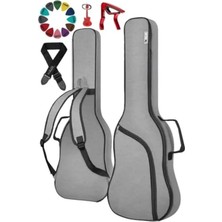 Aesco Soft Case Kılıf - Akustik Gitar Için, Askı ve Pena Dahil