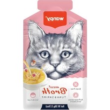 Aesco Tahılsız Kedi Çorbası, Ton Balıklı ve Karidesli, 50 gr x 12 Adet