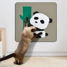 Aesco Yapışkanlı Desenli Kedi Tırmalama Tahtası - Panda Tasarım