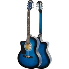 Aesco Kaliteli 40 Inç Akustik Gitar Seti - 4/4 Yetişkin