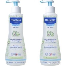 Mustela Durulama Gerektirmeyen Temizleme Suyu 2×300 ml Avokado Özlü Hassas Ciltler İçin