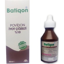 Batiqon Povidon Çözelti 50 ml %10 Dezenfektan Özelliği ile Ameliyat Öncesi Kullanım için Uygun