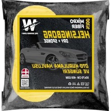 Aesco Mikrofiber Oto Yıkama Süngeri ve Kurulama Havlusu - 2'li Paket
