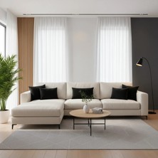 Sister Home Design Kadifemsi Dokulu, Fermuarlı Kırlent ( Yastık )Kılıfı