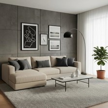 Sister Home Design Kadifemsi Dokulu, Fermuarlı Kırlent ( Yastık )Kılıfı