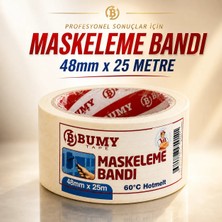 Bumy Maskeleme Boya Bandı 48 mm x 25 Metre Dekoratif Kağıt Bantı Bantları