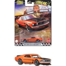 Aesco 69 Ford Mustang Boss 302 Diecast Model Araç, Hot Wheels