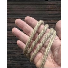 Aesco 6 mm Kalınlığında Jüt Halat Ipi, 50 Metre Uzunlukta, Doğal