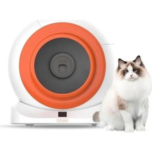 Aesco Groove Q-Clean Wifi Otomatik Akıllı Kedi Tuvaleti Turuncu Yeni Versiyon (Turuncu)
