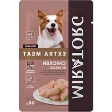 Aesco 85 G Tavuk Etli Yaş Köpek Maması, 24 Adet Kolay Servis