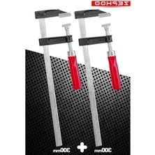 Aesco 50X300MM Marangoz F Kelepçesi, 2 Adet Çelik F Tipi Işkence Seti