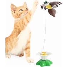 Aesco Otomatik Hareketli Kedi Oyuncağı, 360° Dönen Elektrikli Kuş
