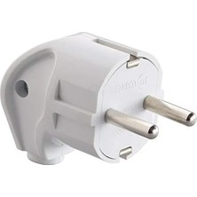 Aesco Kordonsuz L Fiş, 250 V, Beyaz Renk, Pratik Kullanım