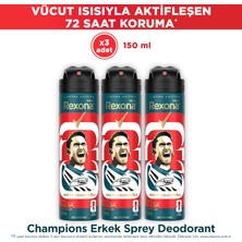 Rexona Men Champions Erkek Sprey Deodorant Limited Edition 150 ml x3