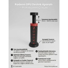 LunaLab3D Ayarlanabilir Ekran Kartı Destek Aparatı (Gpu Support Bracket) / Kırmızı