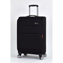Fossil Orta Boy Ultra Light Kumaş Valiz 41 cm Genişlik 67 cm Yükseklik Siyah Teleskopik Saplı FSL023