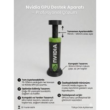 LunaLab3D Ayarlanabilir Ekran Kartı Destek Aparatı (Gpu Support Bracket) / Yeşil