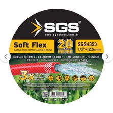 Sgs Areltar 3x Hortum 20 Metre 1/2 20 Lik Dayanaklı 3 Katmanlı