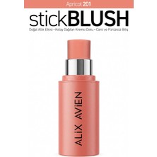 Alix Avien Kremsi Dokulu Kolay Dağılan Nemlendirici Saten Bitişli Stick Allık - Stick Blush 201 Apricot