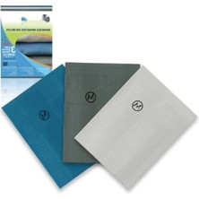 Aesco Mikrofiber Temizlik Bezi 3'lü Set - Çok Amaçlı Kullanım