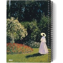 Aesco Spiralli Defter, Claude Monet Temalı Sanat Tasarımı ve 100 Sayfa