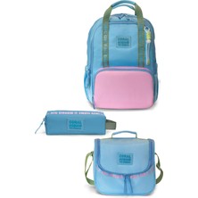Coral High Mavi Pembe 3'lü Okul Çanta Seti SET0124414