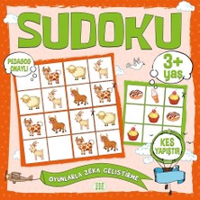 Dokuz Çocuk Yayınları Çocuklar İçin Sudoku-Kes Yapıştır 3+ Yaş Kolektif Dikkat & Zeka Geliştirme Kitabı