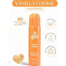it girl Vanilia Cookie 260 ml Duş Köpüğü Vanilya Kokulu Nemlendirici Etkisi ile Eğlenceli Kullanım