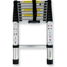 Endokon 260 cm. - 9 Basamaklı Teleskobik / Teleskopik Alüminyum Merdiven