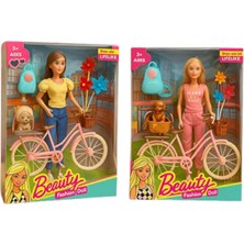 Pasifik Beauty Fashion Doll 2968-1 Bisikletli Bebek 3+