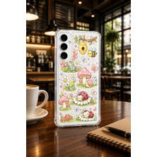 Powerfox Samsung Galaxy S24 Fe Uyumlu Cute Mantar Baskılı Sevimli Telefon Kılıfı MK01A